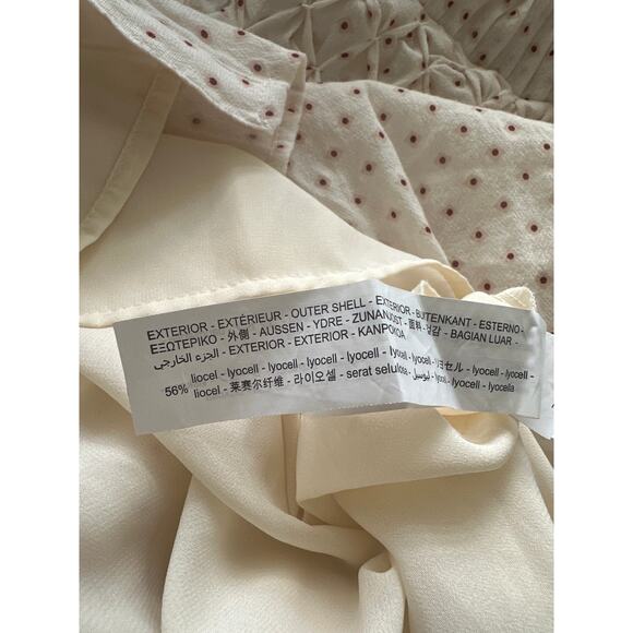 Zara Cream Polka Dot Mini Dress - Picture 11 of 14